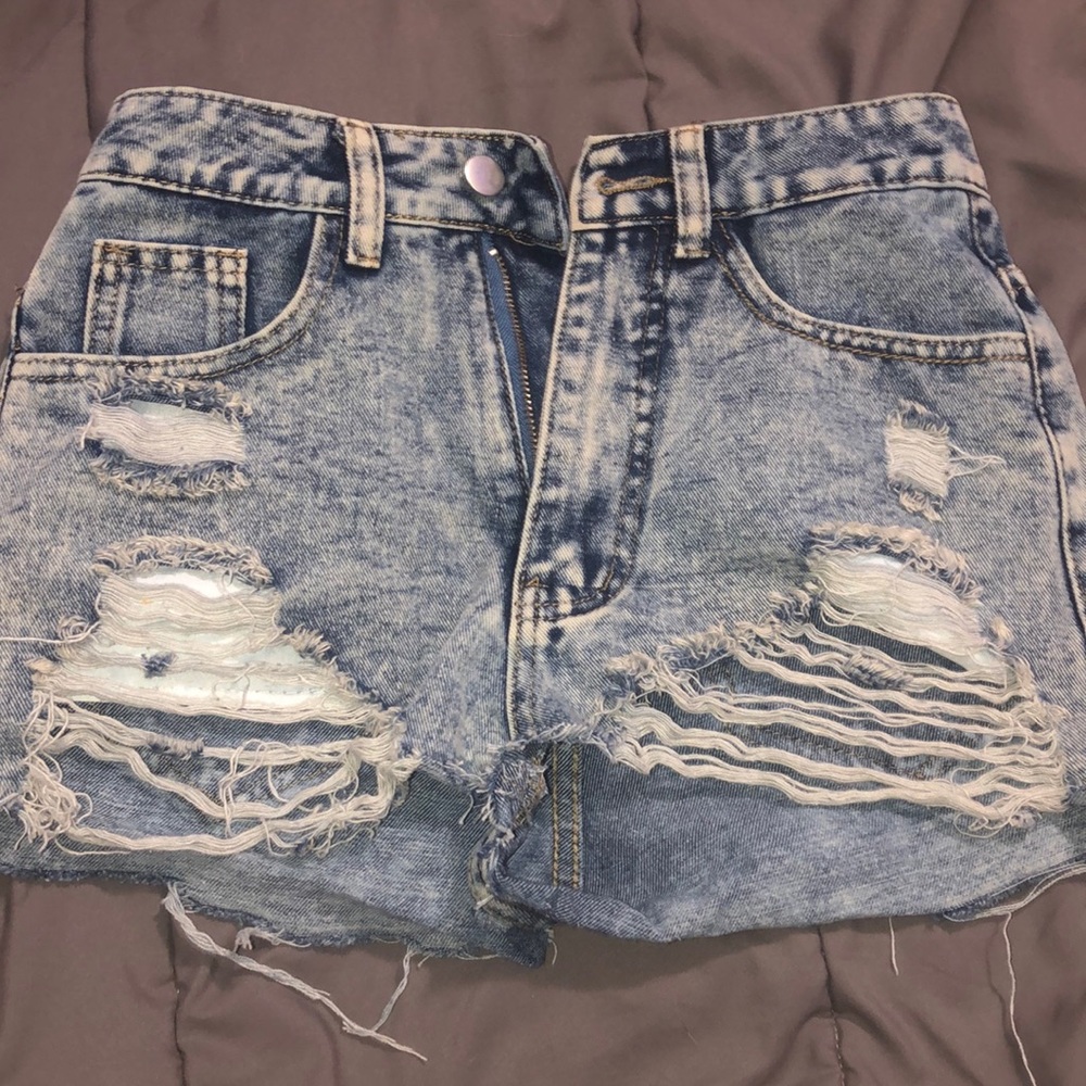 Denim shorts